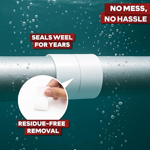 Miniatura 7 de XFasten Cinta autoadhesiva de silicona, para fusión 1 pulgada X 36 pies, Blanco