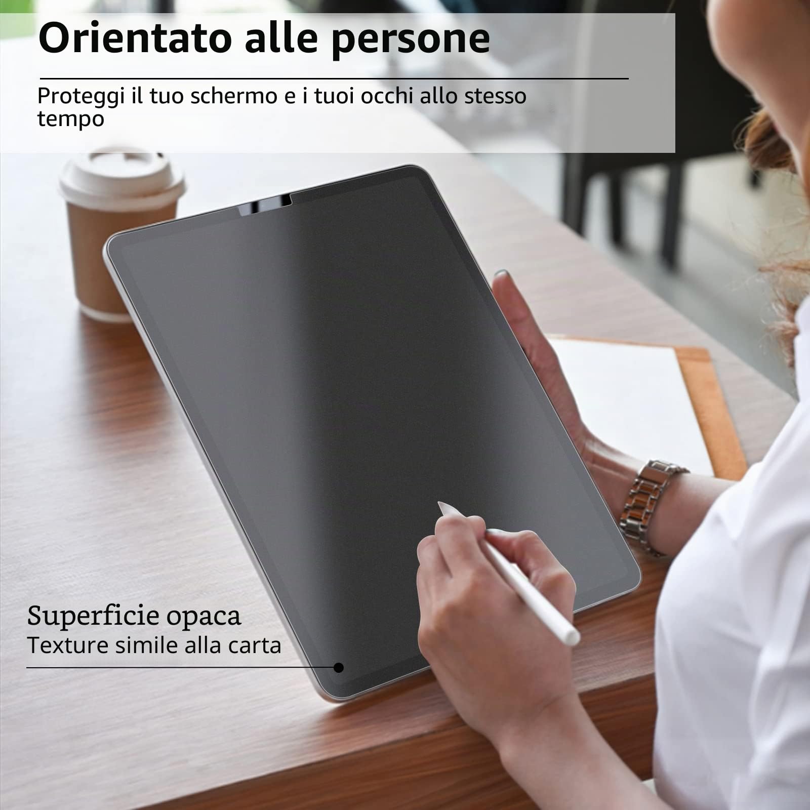 PYS Pellicola Protettiva PET opaca per iPad 11a A16 2025, iPad 10a Gen 2022 10,9 pollici - Carta per Disegnare Scrivere