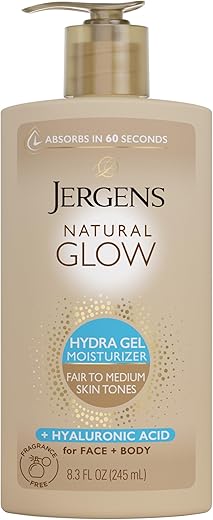 Jergens Natural Glow Hydra Gel Moisturizer, Hyaluronic Acid&hellip;