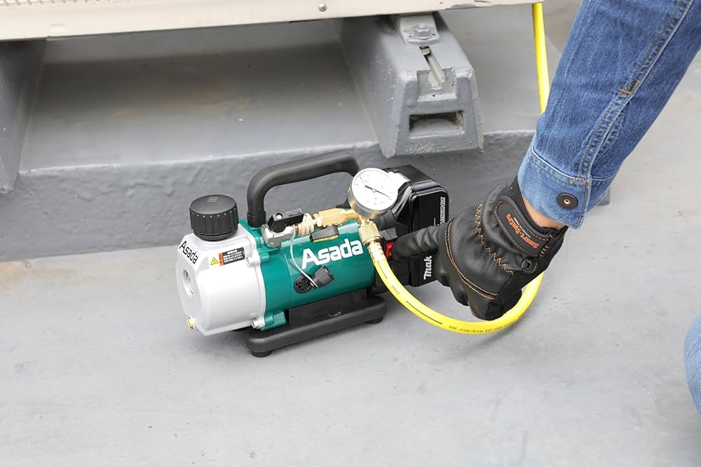 Asada 真空ポンプ 充電式真空ポンプ1.5CFM｜製品情報｜アサダ株式会社