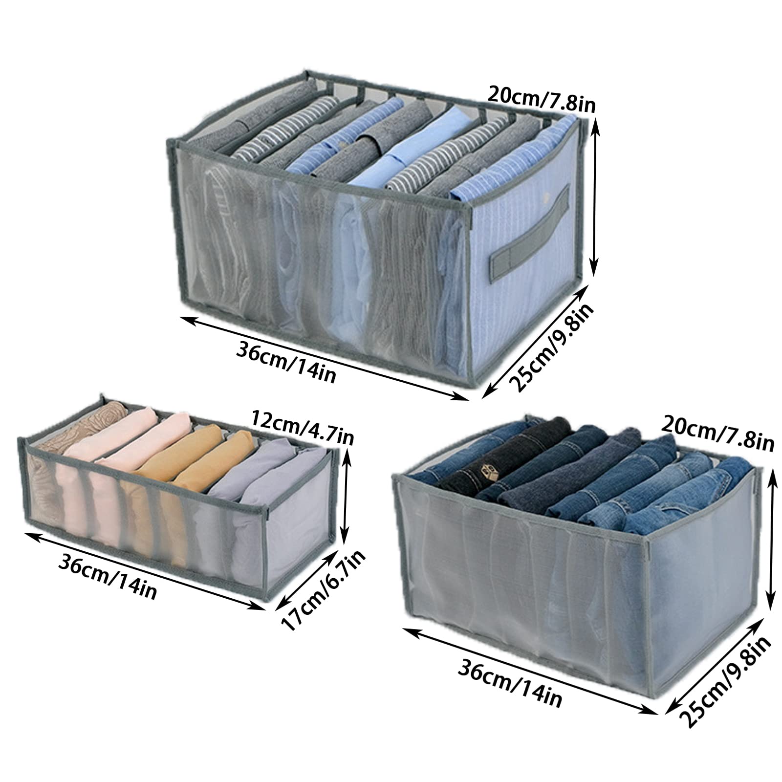 Organizer for armadio in rete di nylon