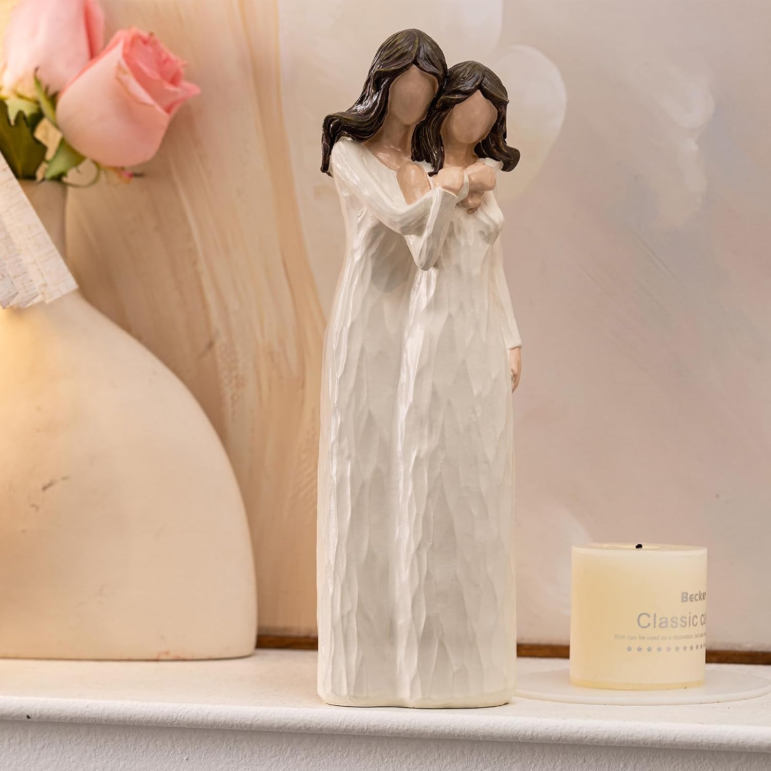 Gifts for Sister from Sister, Christmas, Birthday Gifts for Best Women Friend, Hand-Painted Figurines, Resin, 9.4" H - Image 5