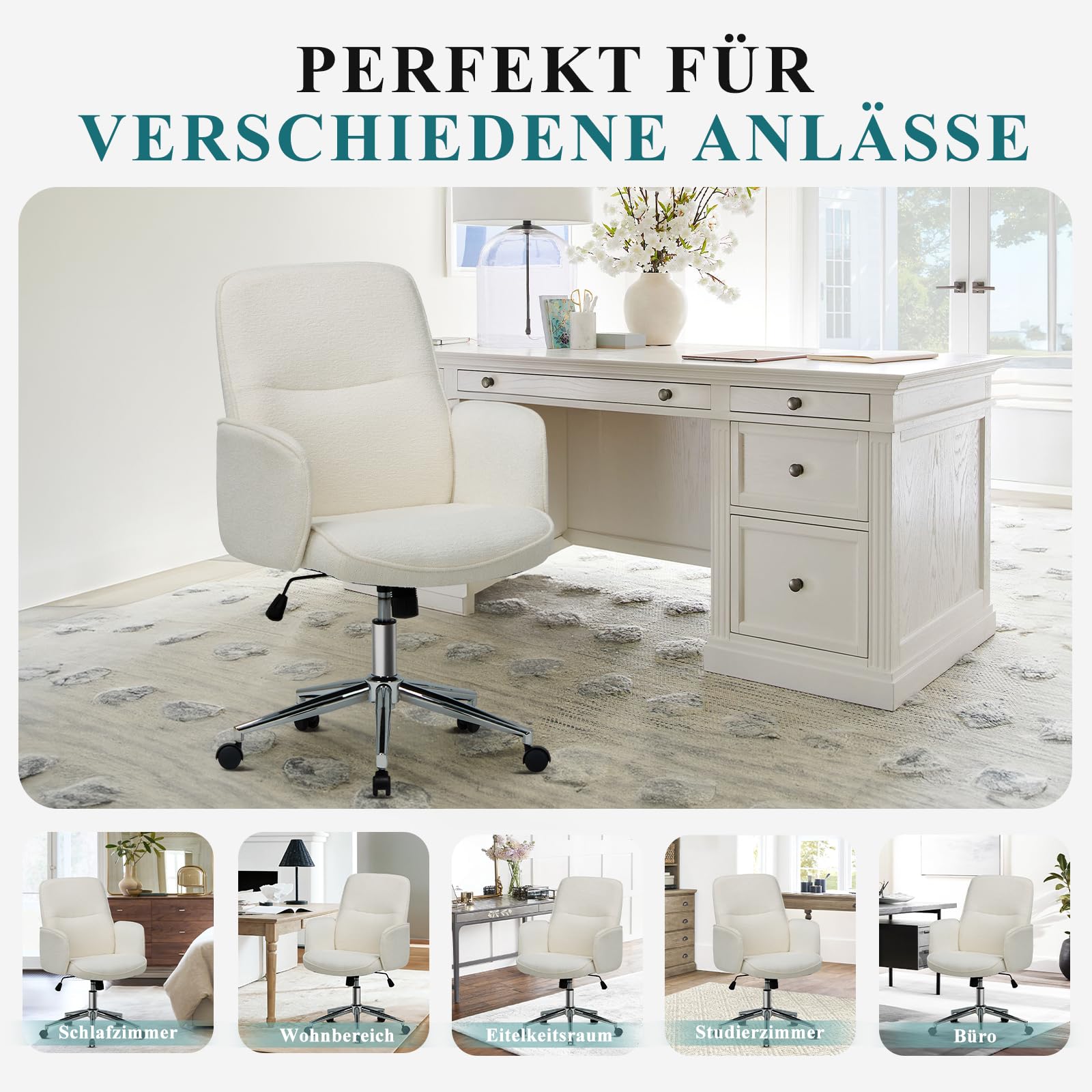 Colamy High Back Shell-förmigen Bürostuhl – Bild 4