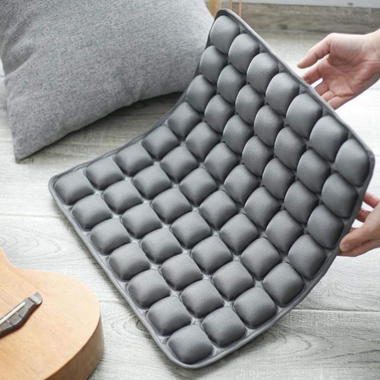 Cuscino da Seduta Ortopedico, Cuscino Anti-decubito del Letto d'Aria, Osso Sacro e Sciatica – per Ufficio, Casa, Auto, Sedia a rotelle, Grigio