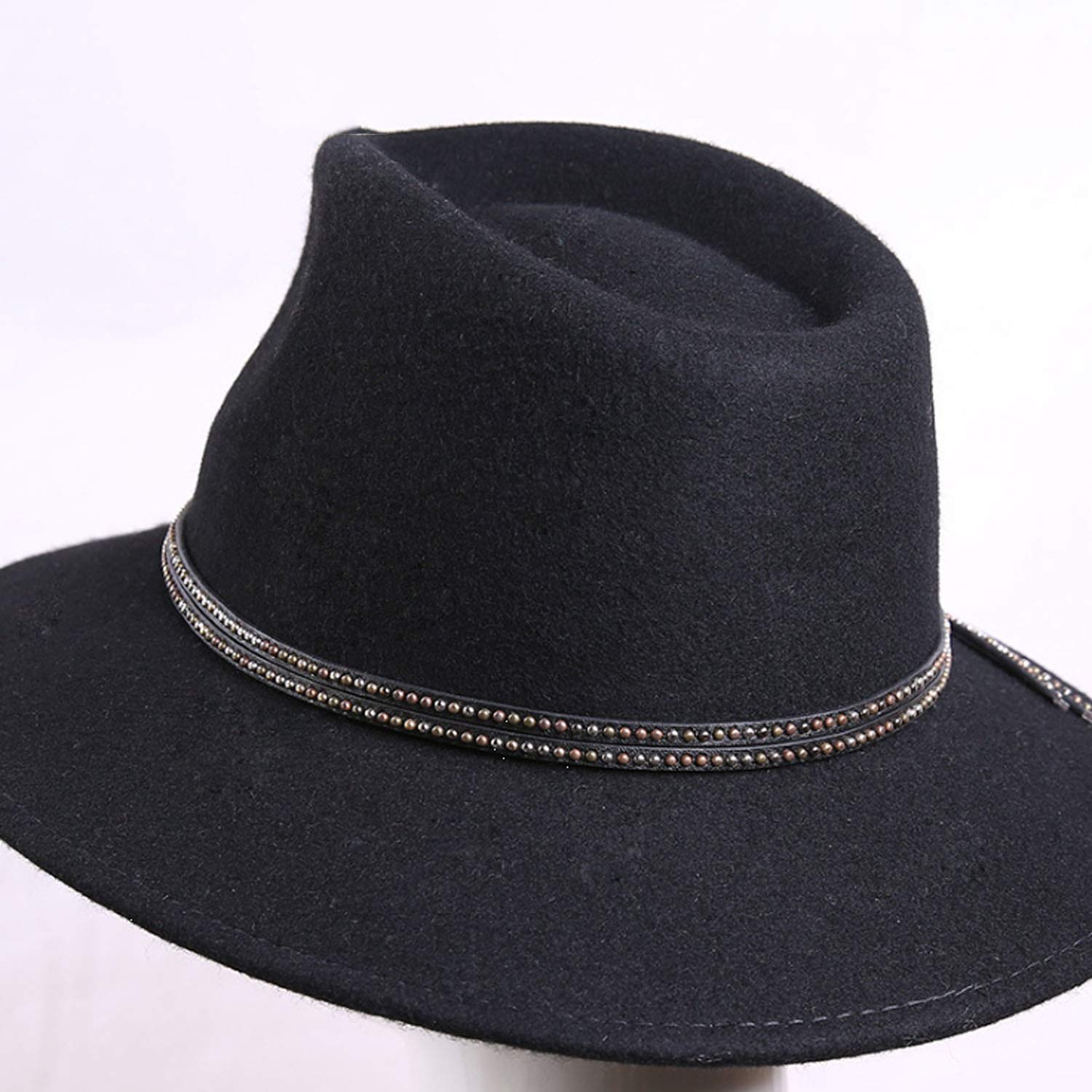 Sombrero Otoño Invierno Moda Top Sombrero Liso Ajustable Jazz Tapa Pareja Tendencia, Mejor Comodidad/Black/Medium