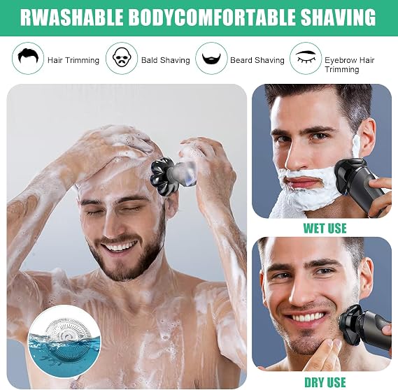 Replacement Shaver Head Compatible with Pitbull Skull,Shaver Replacement Blades Compatible with Pitbull Skull, Shaver Replacement Heads,Compatible with Skull Shaver Pitbull Gold Pro Razors (8 Pack)