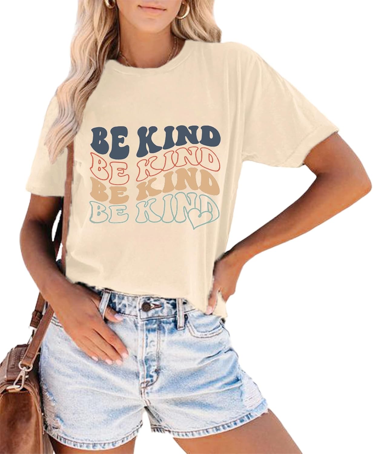 Be Kind Shirt Women Funny Inspirational Kindness Tshirts Teacher Graphic Tee Summer Casual Short Sleeve Tops - Image 2