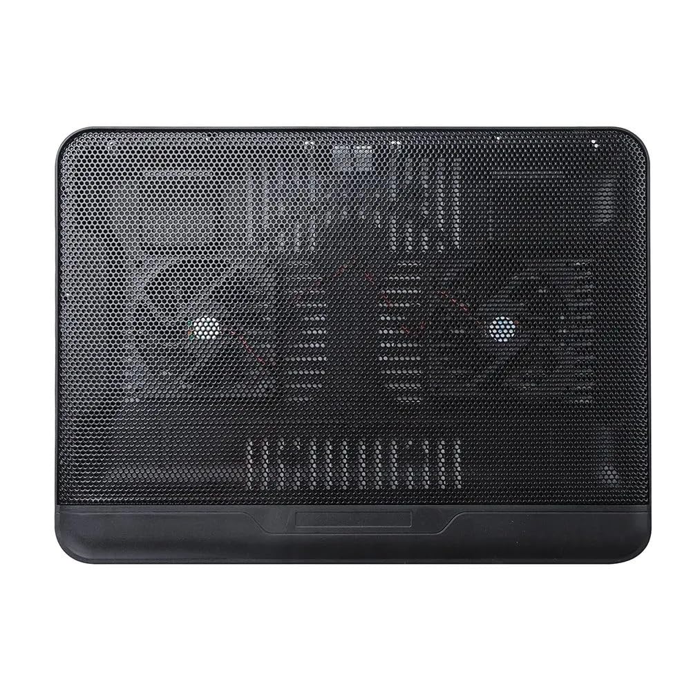 Refroidisseur Ordinateur Refroidisseur d'ordinateur Portable, Plaque de Refroidissement pour Ordinateur Portable, Support de Refroidissement de Jeu avec 2 Ventilateurs et USB
