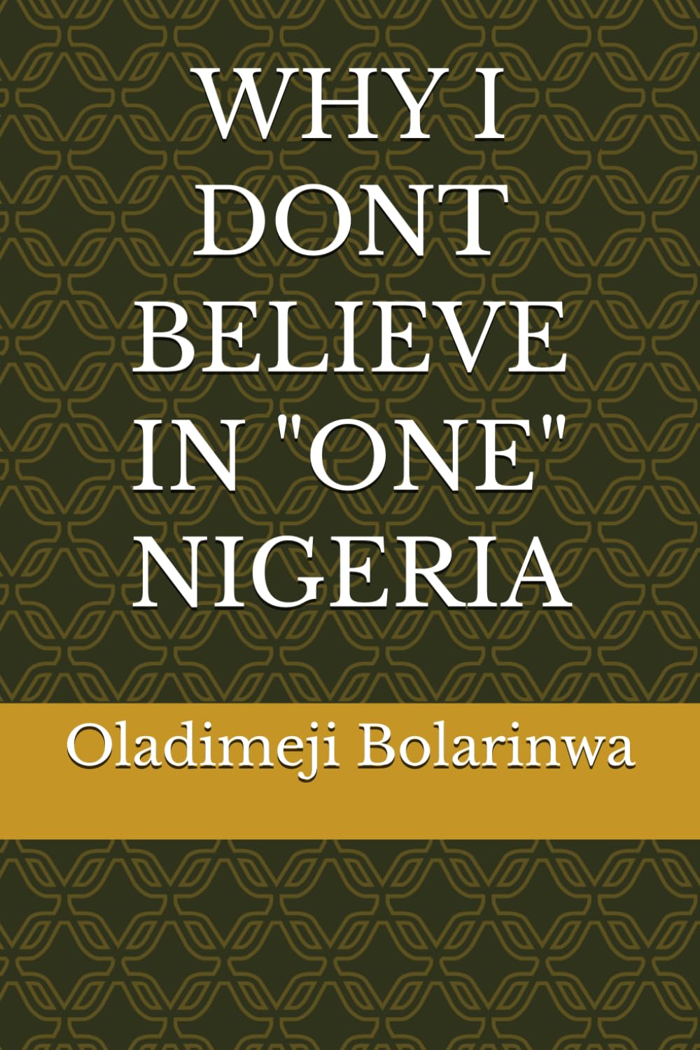 WHY I DONT BELIEVE IN "ONE" NIGERIA