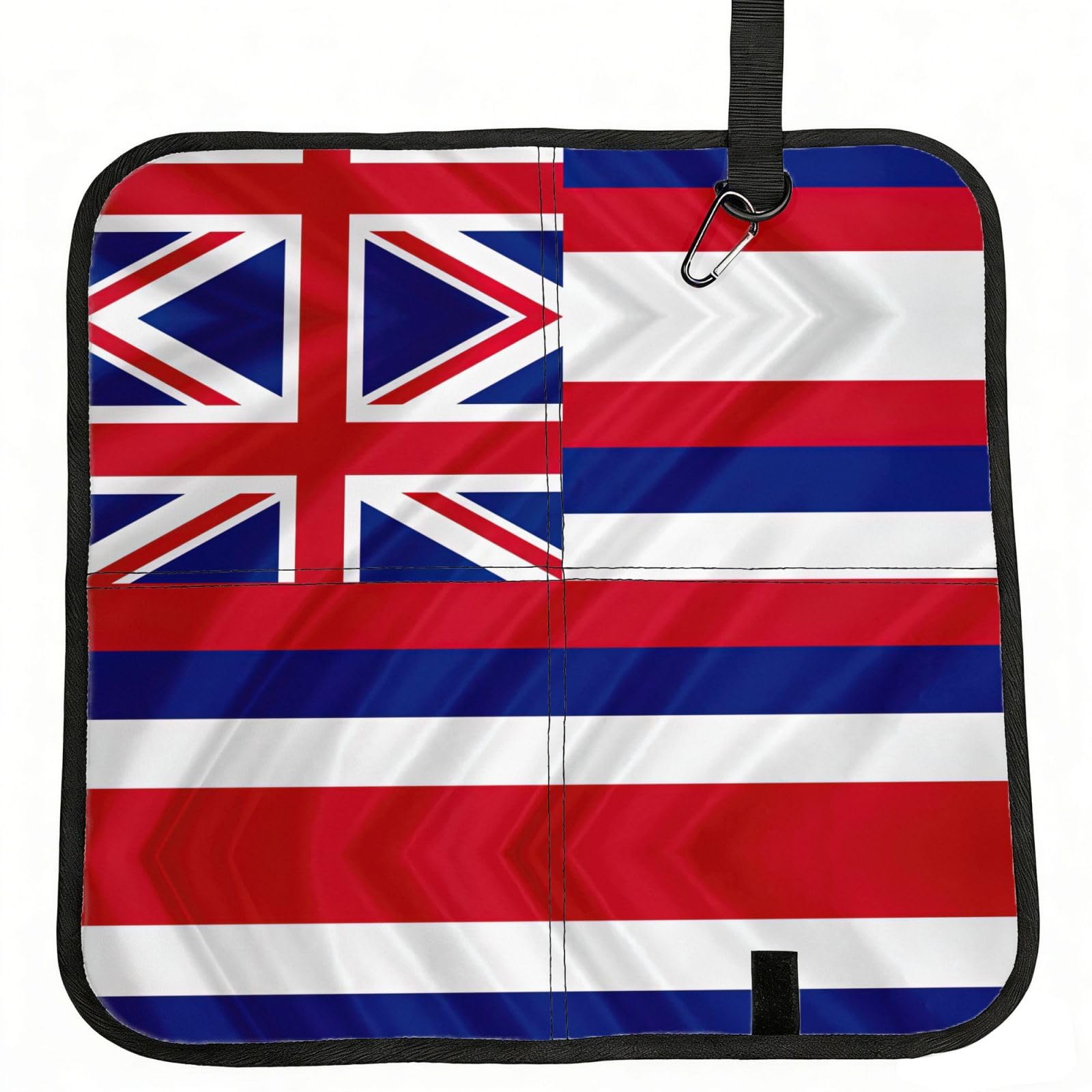 DIEzig Flag of Hawaii American Printed Compact Foldable Sitting Pad Oxford Base, Portable Cushion for Fishing Sports Events