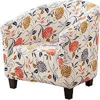 Vista 17 de NILUOH Funda para silla de club, funda elástica para sillón, protector de muebles para sala de estar (04)