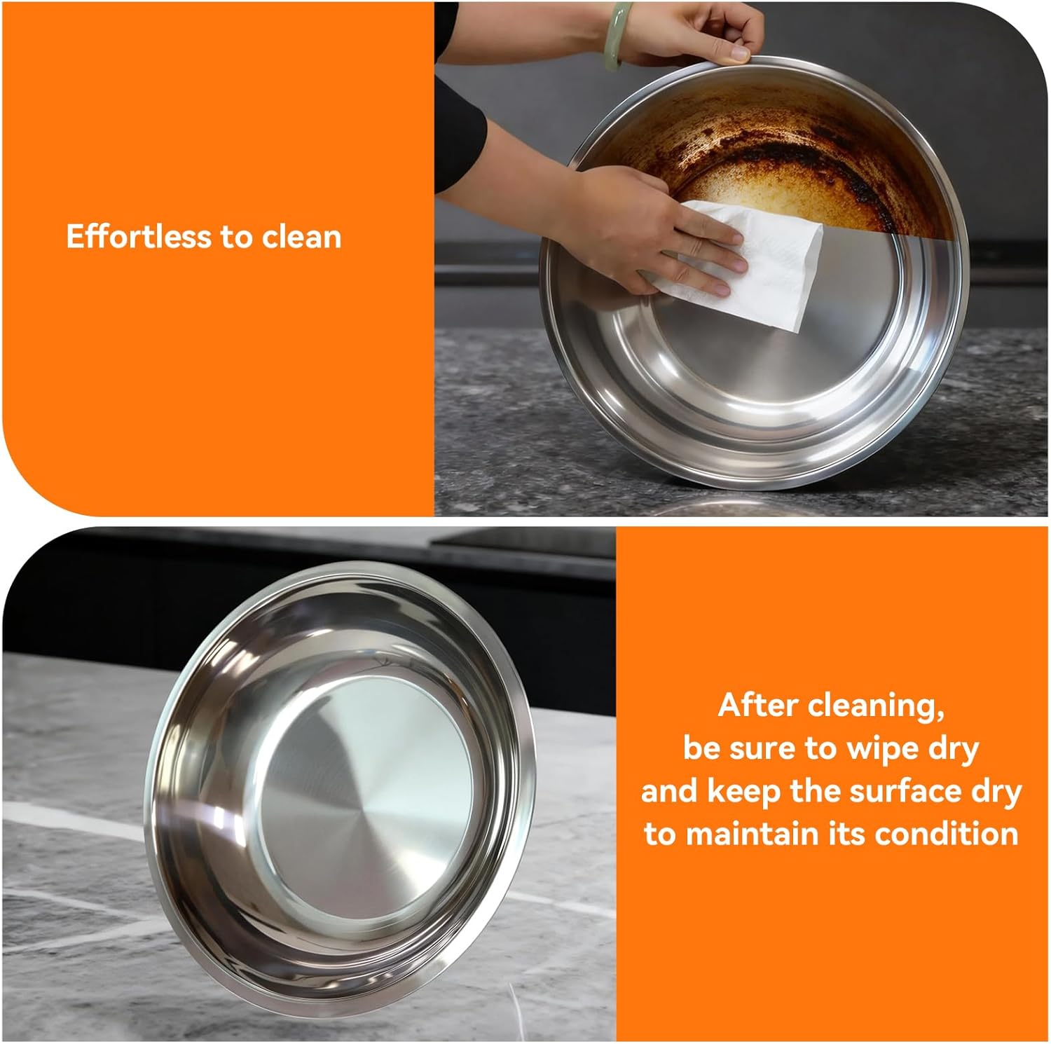 4-Pack Chafing Dishes for Buffet，6QT 304 Stainless Steel Round Chafing Dish Buffet Set - Complete Food Warmers with Lids, Water Pans, Fuel Can Holders for Catering & Wedding Receptions，Silver