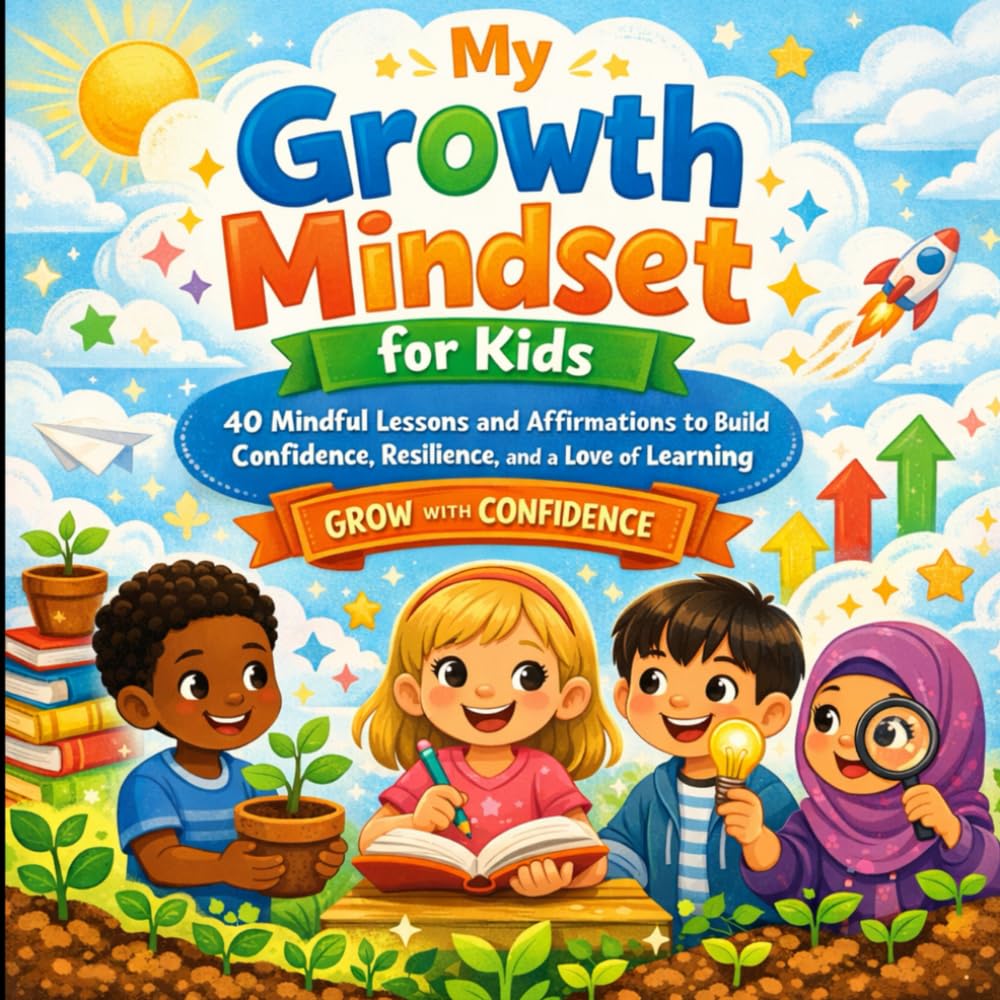 My Growth Mindset for Kids: 40 Mindful Lessons and Affirmations to Build Confidence, Resilience, and a Love of Learning