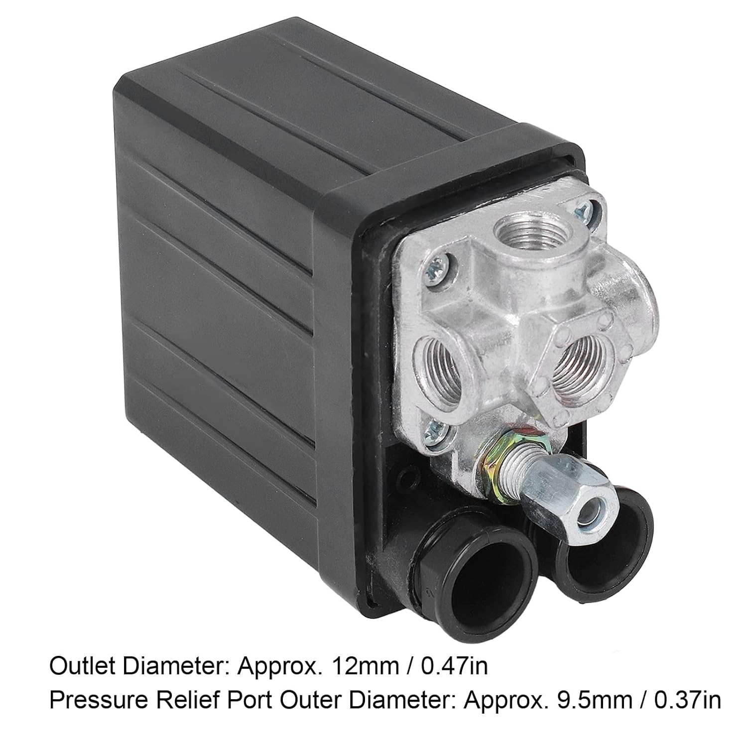 Air Compressor Pressure Switch, Air Compressor Pressure Switch, Universal Pressure Switch Automatic Valve 4 Holes 90‑125PSI Accessory, Basic Switches