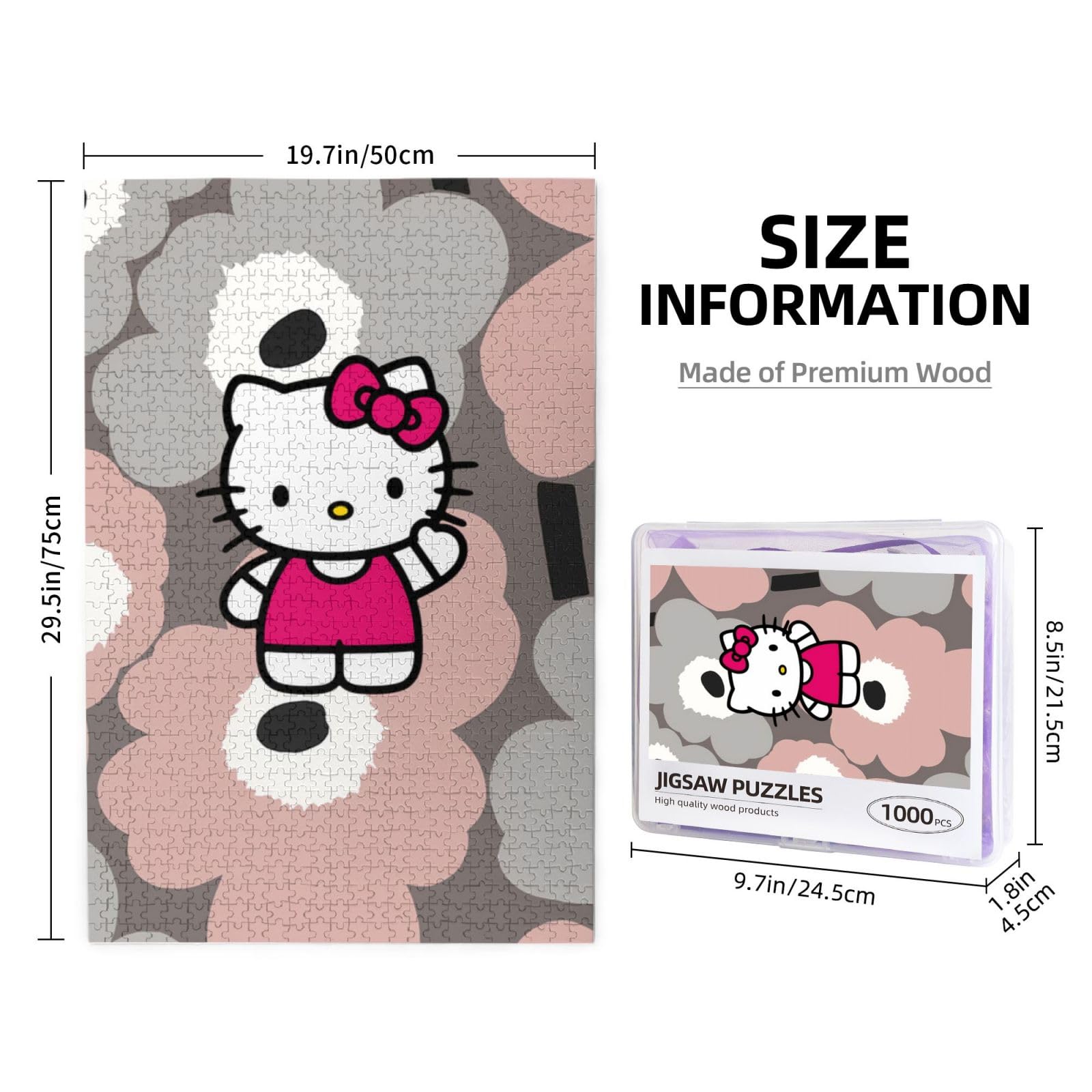 Amazon | Asamike ジグソーパズル 1000ピース 可爱い ハローキティ