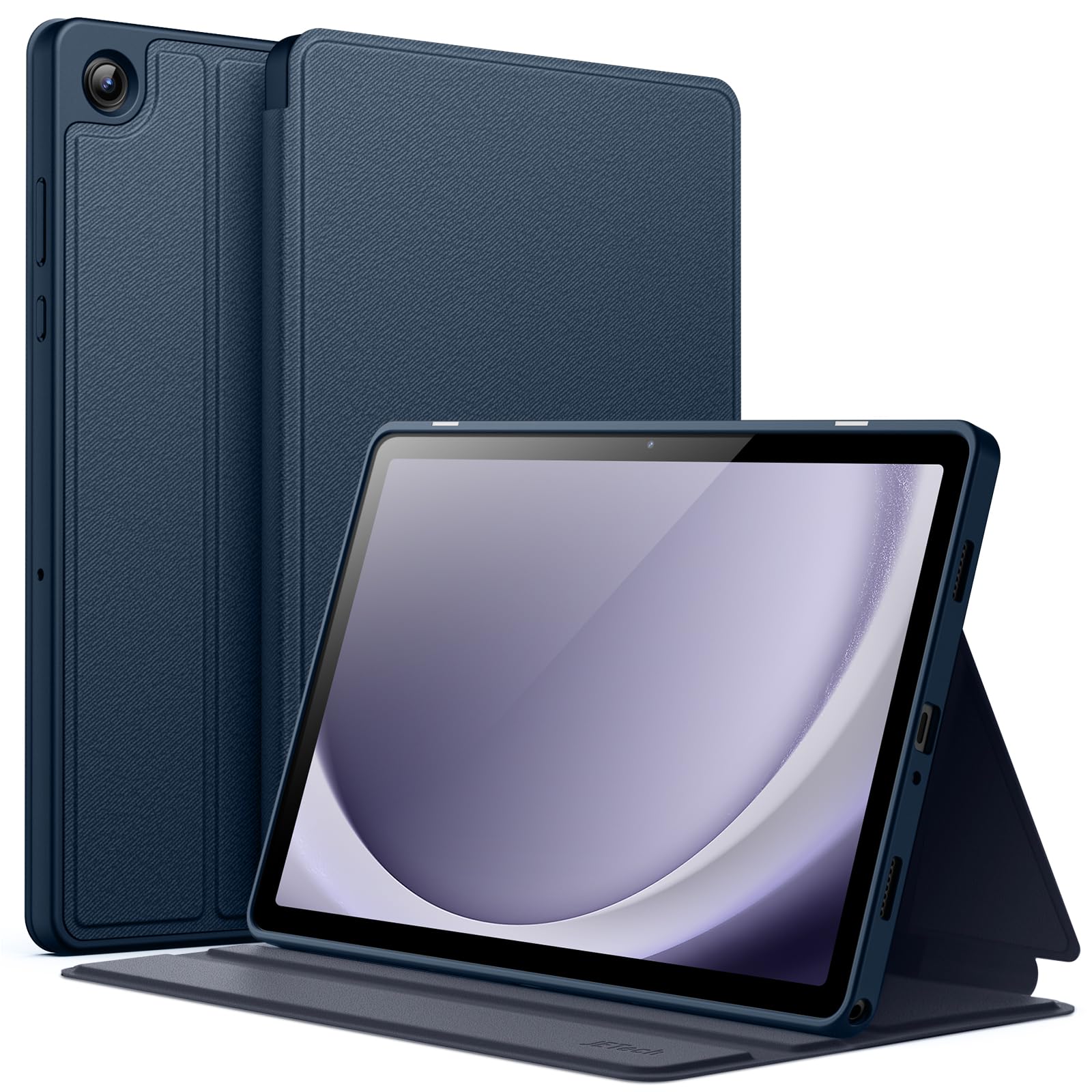 JETech Folio Case for Samsung Galaxy Tab A11 Plus, Navy | Multi-Angle Stand Cover, Slim P…