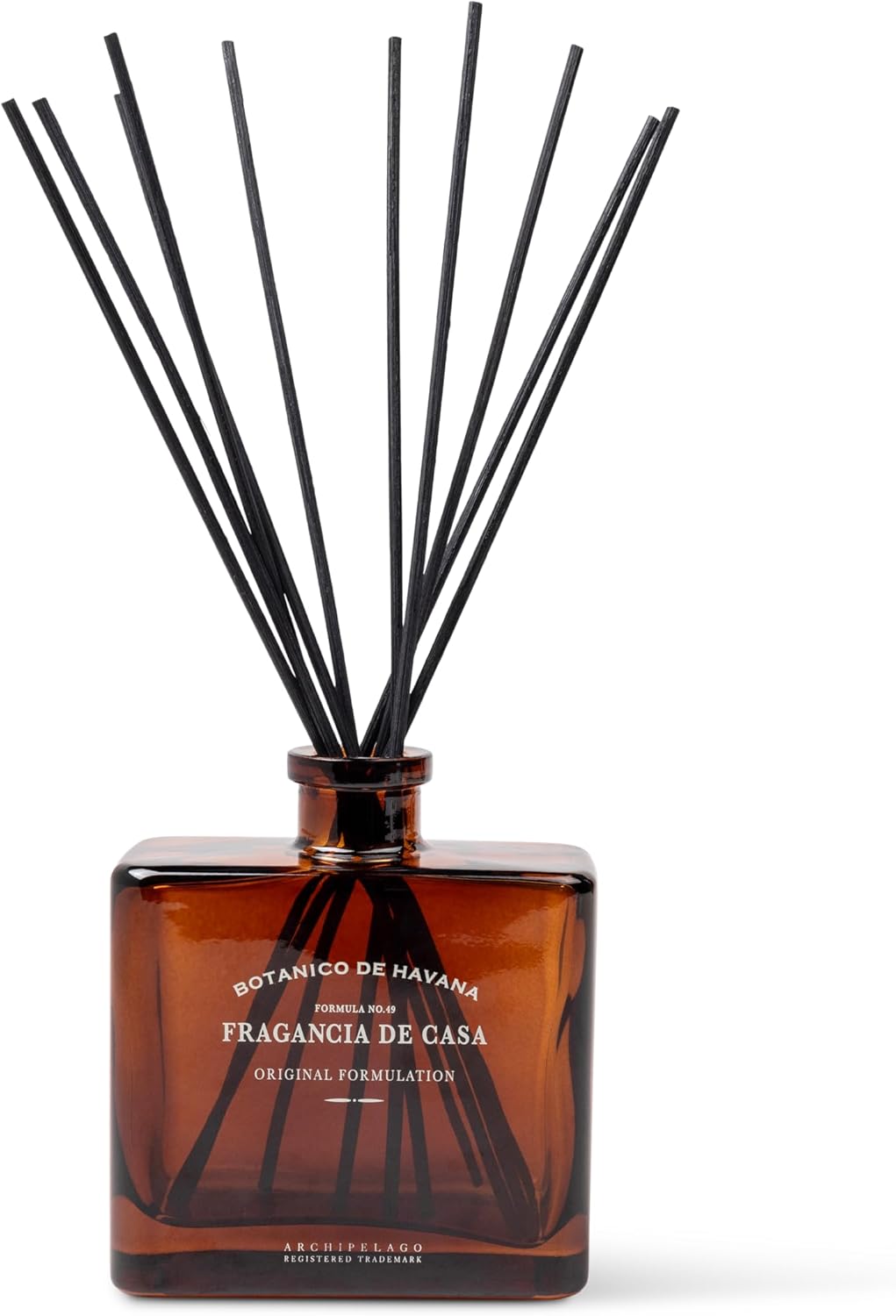 Archipelago Botanicals Botanico de Havana Diffuser, Includes Fragrance Oil, Decorative Wooden Cap and 10 Diffuser Reeds, Perfect for Home Décor (7.85 fl oz)