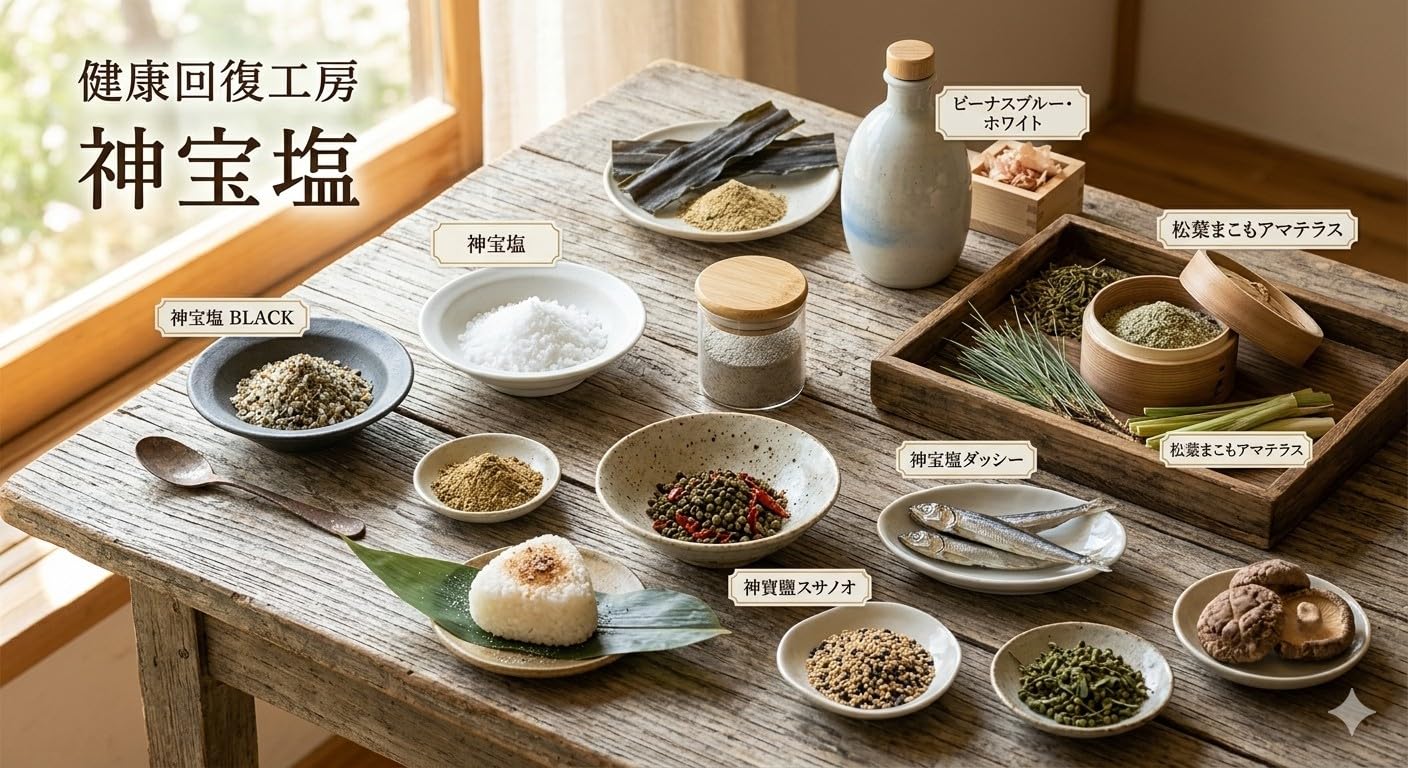 Amazon.co.jp: 神宝塩 アマテラス 123g 健康回復工房 天然塩 | クレイ