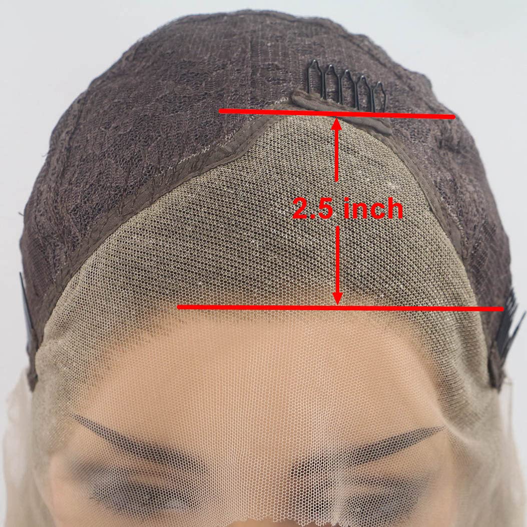 xiweiya Light Blonde Wig with Golden Roots Long Straight Ombre Blonde Synthetic Lace Front Wigs 13x3 Lace Wig Natural Hairline Heat Resistant Fiber Hair Replacement Wig for Women Drag Queen 24 inch