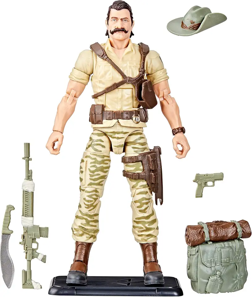 G.I. Joe Classified Series Retro Cardback Recondo, Collectible 6-Inch Action Figure with 7 Accessories