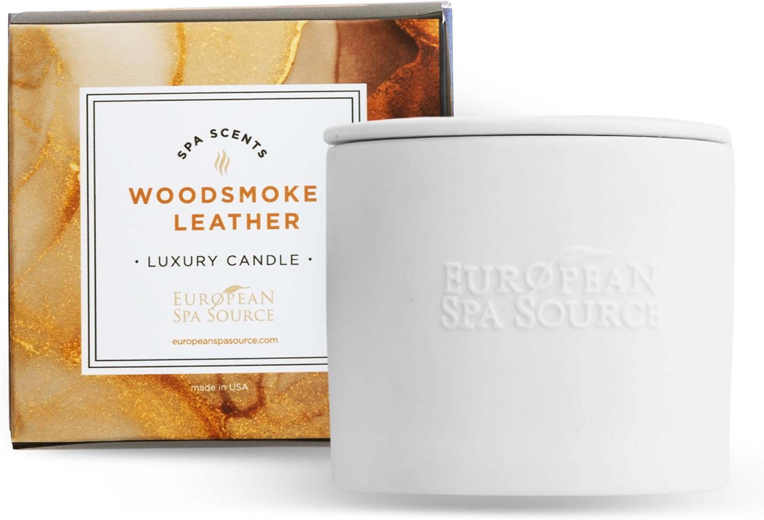 European Spa Source French Lavender Luxury Candle for Aromatherapy, Soy Wax Candle, Hand Poured, At Home Spa Experience Promoting Relaxation, 45 Hours of Burn Time