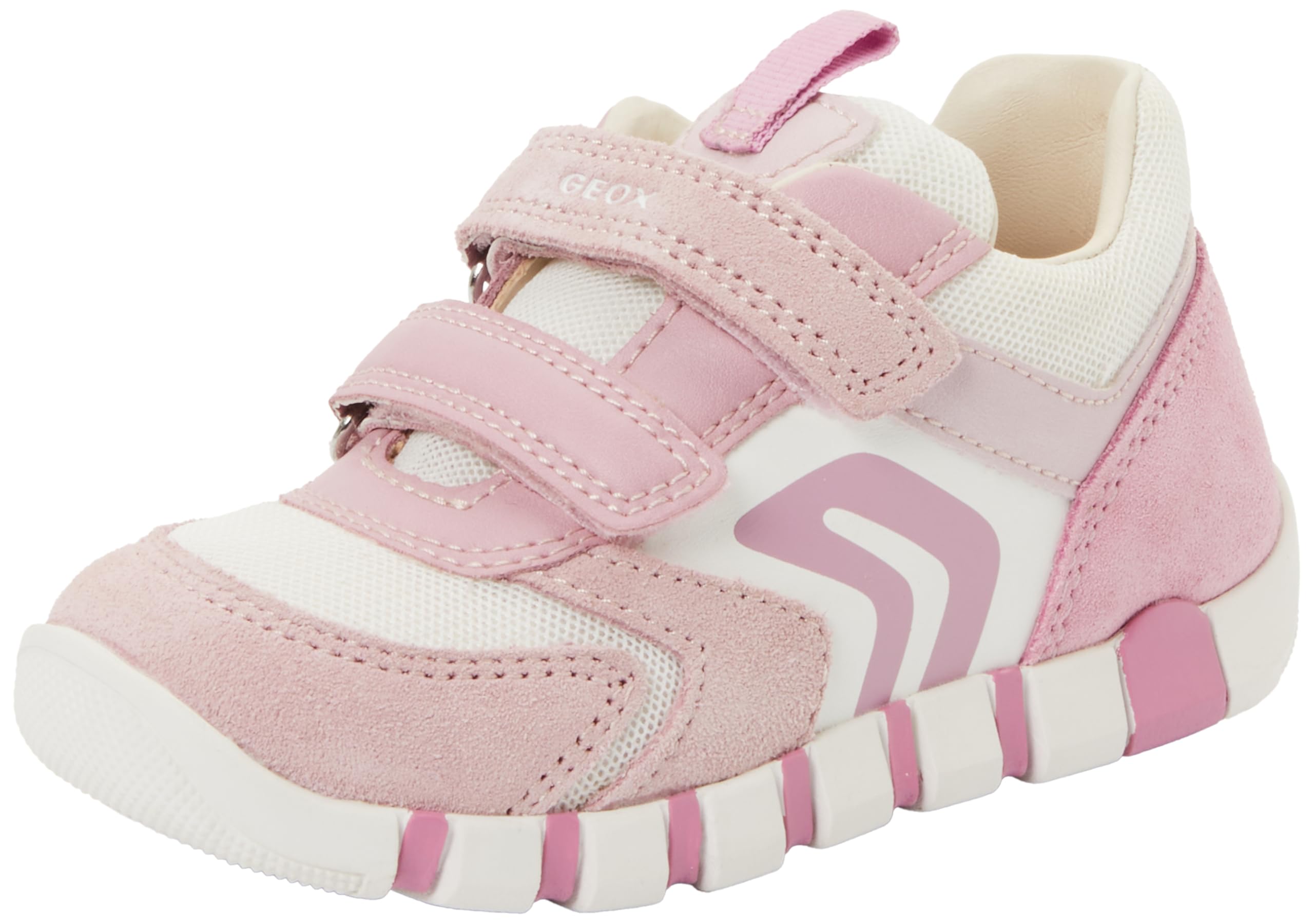 Geox Boys Girls B IUPIDOO Girl C Trainers, Rose/White, 25 EU
