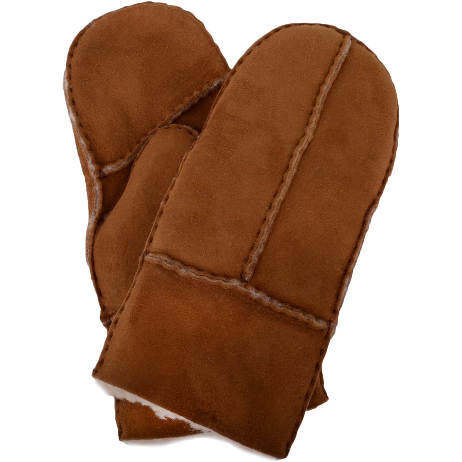 Snugrugs Light Brown Childrens 100% Genuine Soft Sheepskin Mittens/Gloves, Thumb, Large
