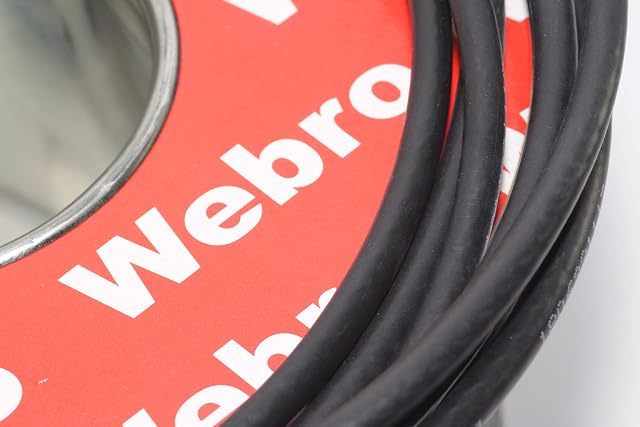 Webro 50m of Black Double Screened RG6 Satellite Aerial Coax Cable and 50 Clips