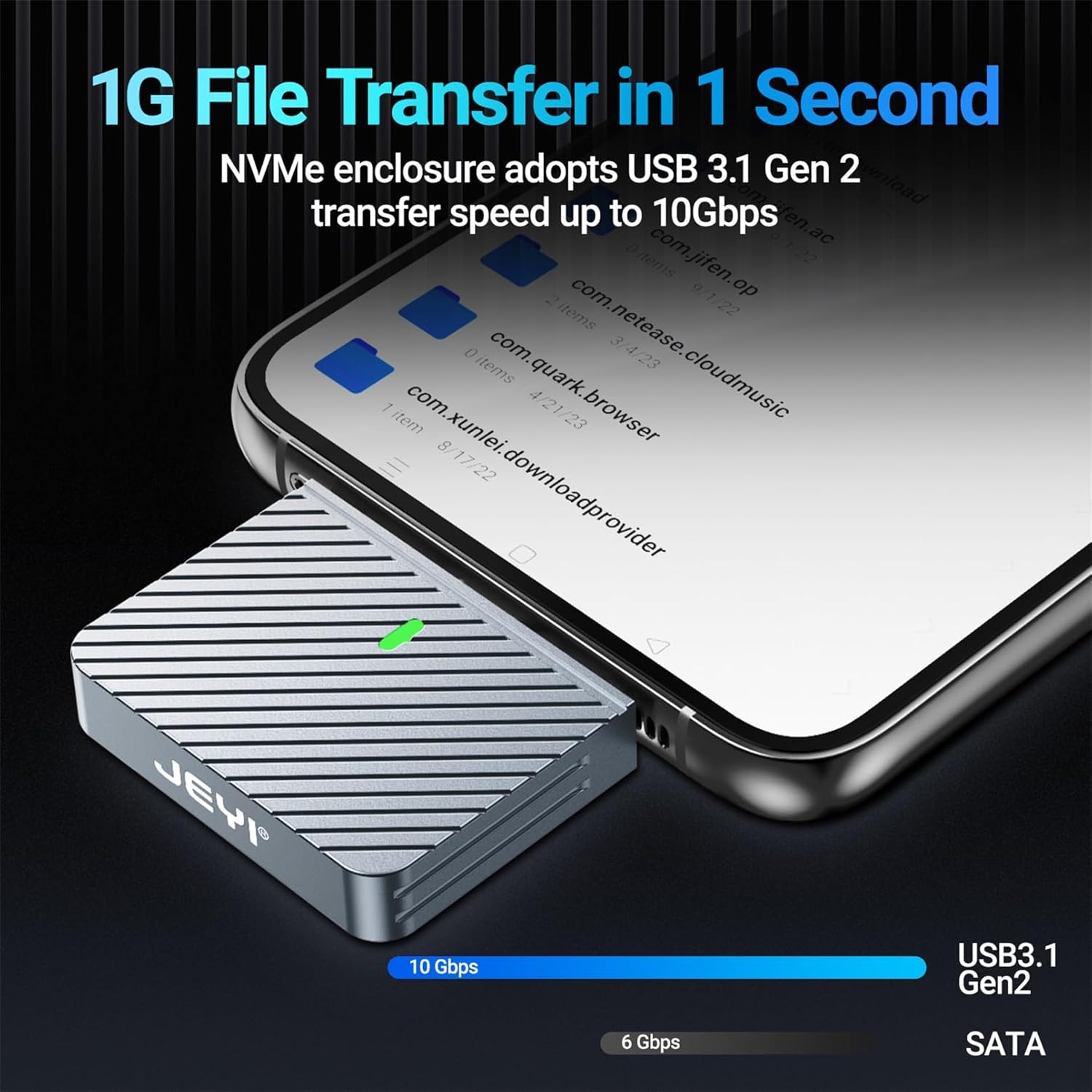 JEYI Gabinete M.2 2230 Review: Testado por 7 dias com USB C 10 Gbps