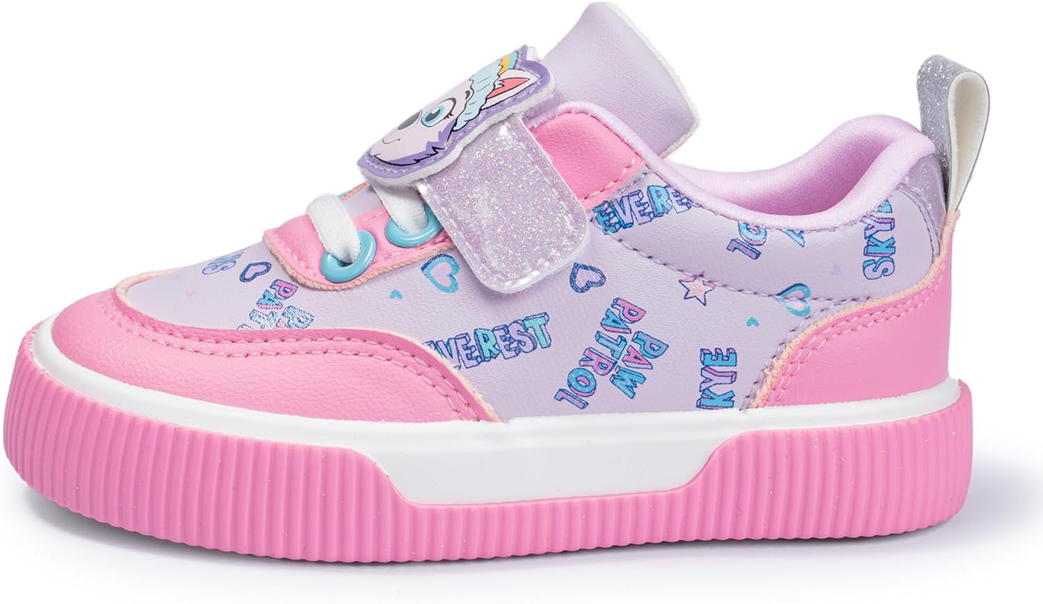 Paw Patrol Toddler Girls and Boys Low Top Court Sneakers Hook Loop Closure Casual Athletic Shoes Lightweight Comfort Kids Footwear