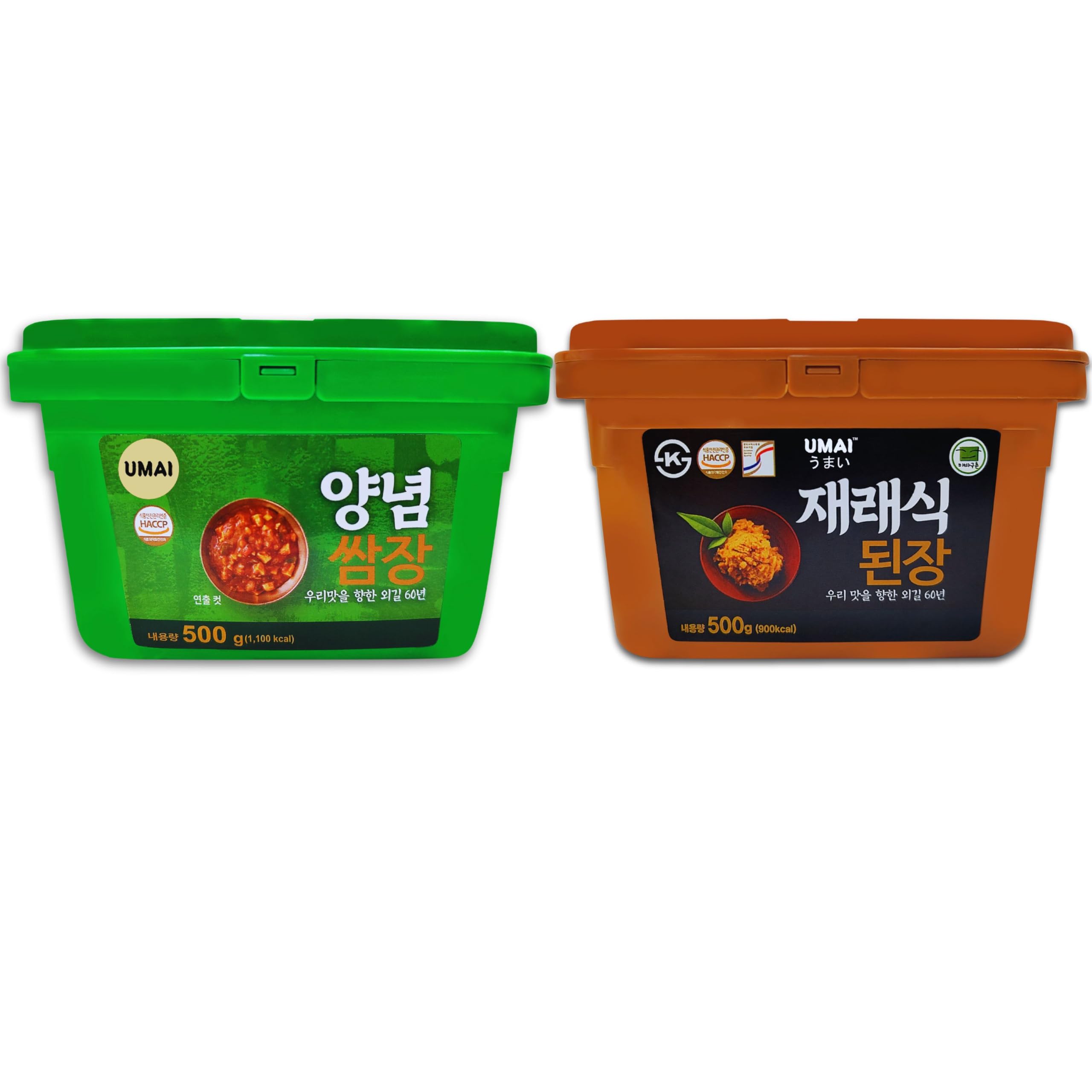UMAI Korean Ssamjang Paste 500g & Soybean Paste 500g | Provides Umami-Rich Sweet Heat | Pack of 2 | Korean Hot Chilli | Spicy Red Chilli Pepper & doenjang Paste | Product of Korea (B0D78P5L9Q) Amazon Price History, Amazon Price Tracker