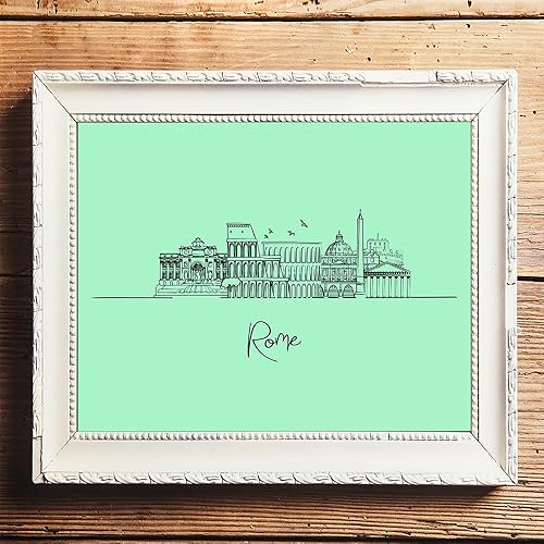 Vista 76 de TJ Originals - Barcelona, Madrid y España vistas de la ciudad, arte de pared ilustrado a mano, decoración de pared de sala de estar - Pósteres