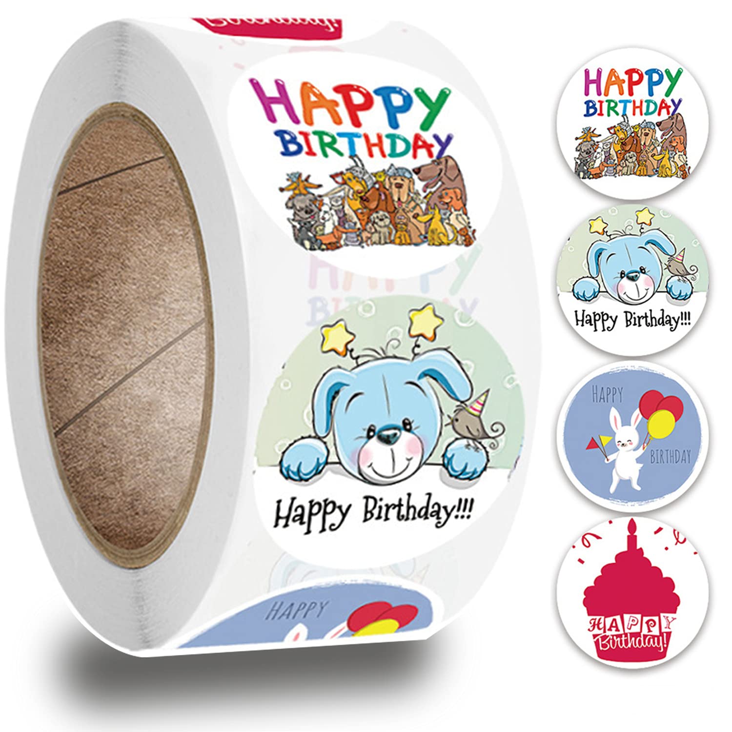 120 Autocollants Ronds Happy Halloween 5 Cm - Colorés, Pour Sacs Cadeaux, Enveloppes Et Décoration De Fête