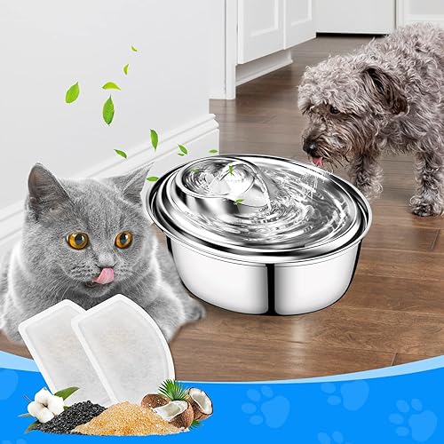 Miniatura 7 de MyfatBOSS Filtro de fuente de agua para gatos compatible con ORSDA D60 100 oz3 L, repuesto de filtro de fuente de mascotas para dispensador