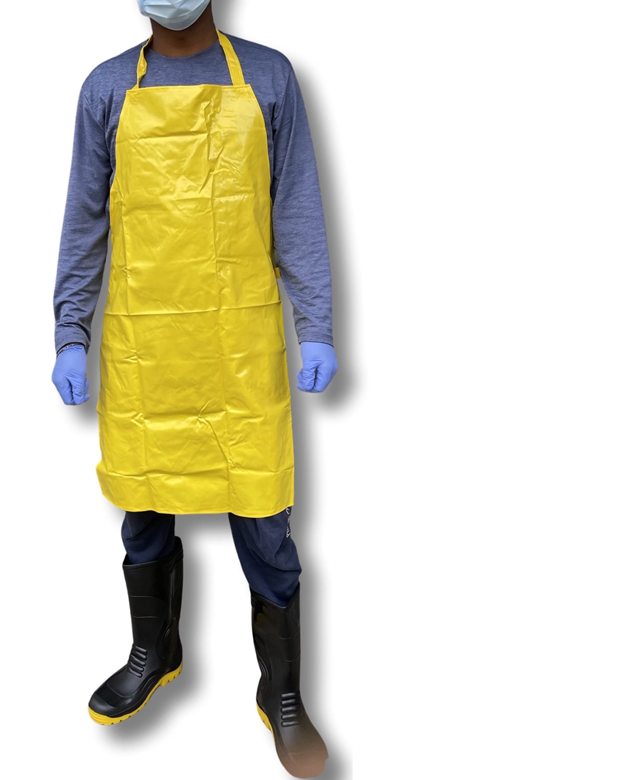 ETSHandPro Waterproof Aprons for Diswashing, Chemical Handling, Meat Cutting, Liquid handling, Durable, Multi purpose (24 * 36, YELLOW, 1) (B0B9137VQ3) Amazon Price History, Amazon Price Tracker