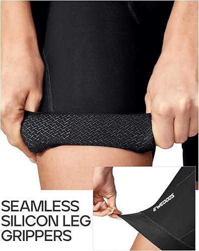 Miniatura 5 de Pantalones cortos acolchados de ciclismo para mujer con 4 bolsillos acolchado 4D pantalones cortos de ciclismo para mujer para 3H paseos pantalones