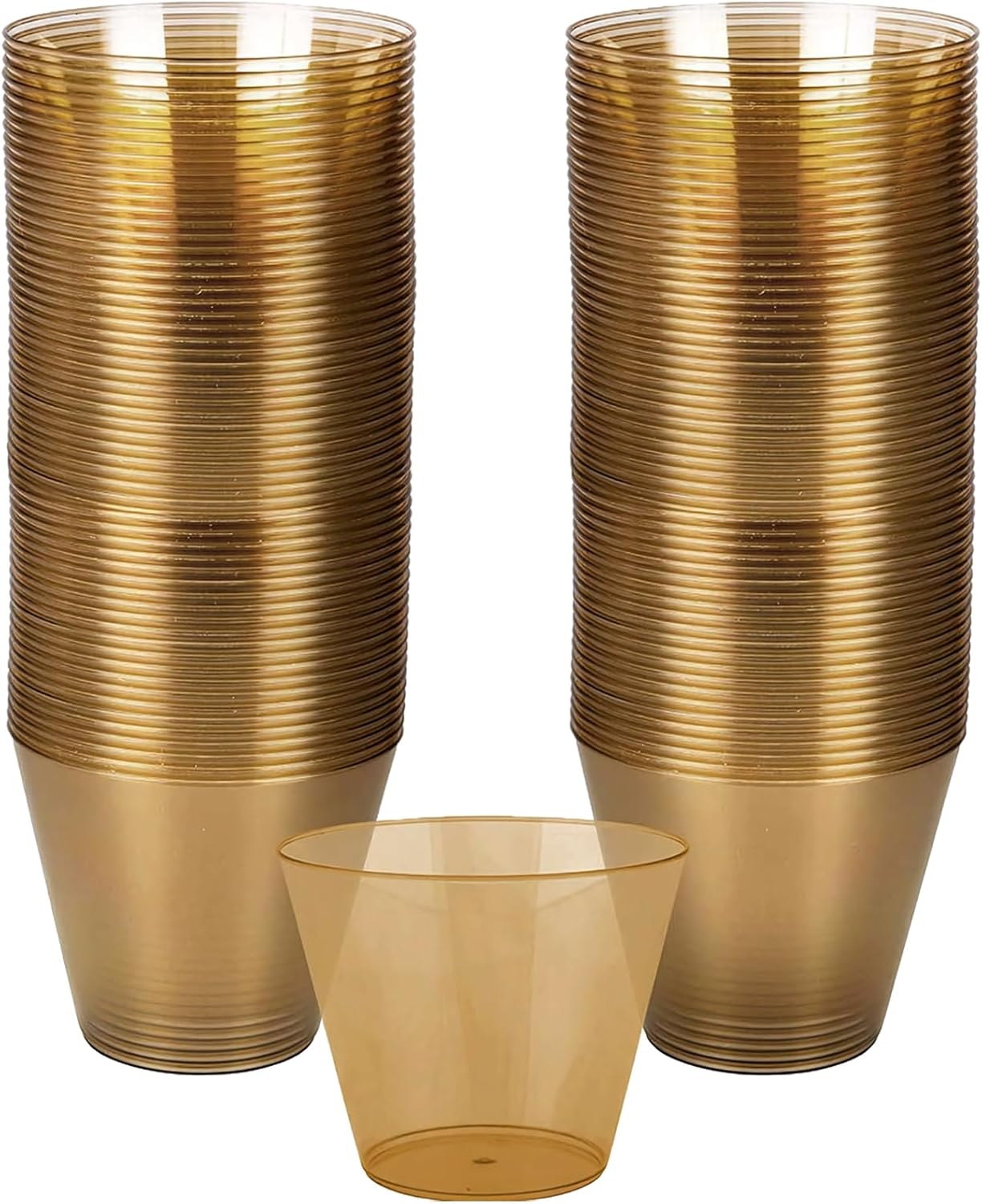 Amscan Clear, Big Party Pack, Plastic Cups 9 oz., 72 Per Pack (Pack of 2)