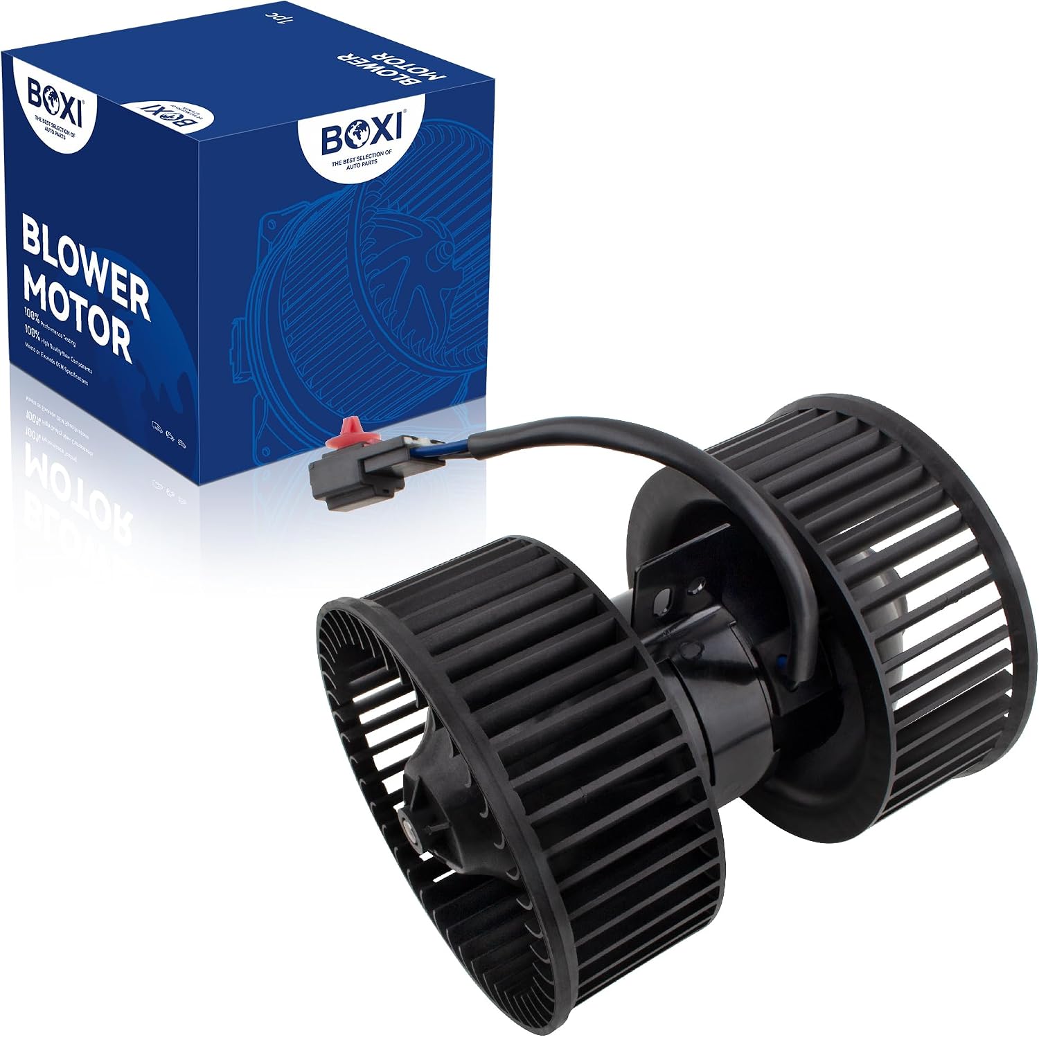 BOXI 700116 Front Heatrer Blower Motor w/Dual Cage Fits for Acura Legend 1991-1995 3.2L Sedan Coupe / 79310SP0003 79300SP0H01 BM9206C PM9206