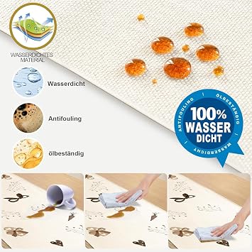 HAGNA 1 Piece Table Runner Easter Rabbits 33 x 183 cm Table Cloth Easter Tablecloth Spring Table Runner Easter Table Runner for Easter Decoration Table Kitchen Dining Room Home Decor (A)
