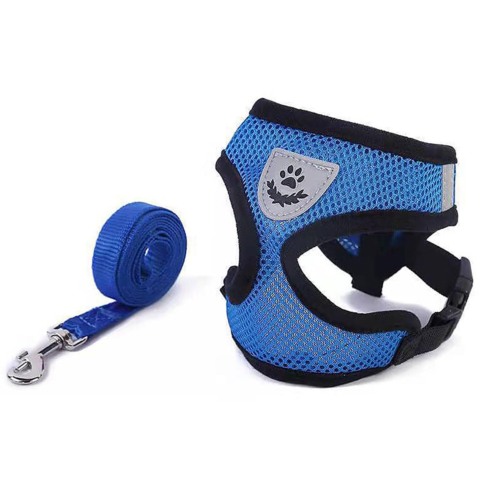 Escape-Proof Soft Mesh Cat Harness and Leash Set, No Pull Vest for Kittens and Small Animals (Rabbits, Mice, Cats)