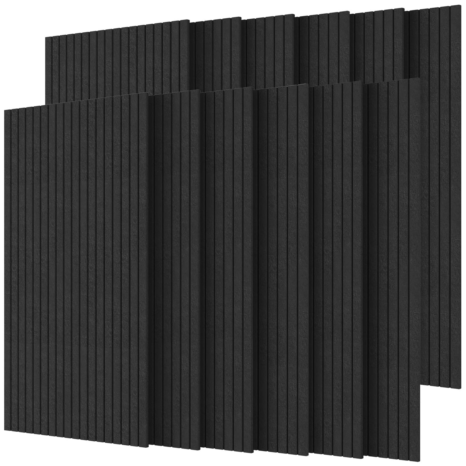 Pannelli Fonoassorbenti Neri 22,5x22,5 Cm – Set 8 Pezzi Autoadesivi Ad Alta Densità Per Ridurre Eco E Rumore