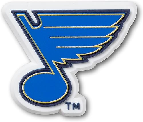 Crocs Jibbitz NHL Hockey Team - Dijes deportivos para hombres y mujeres, azul de San Luis, talla única, St Louis Blues