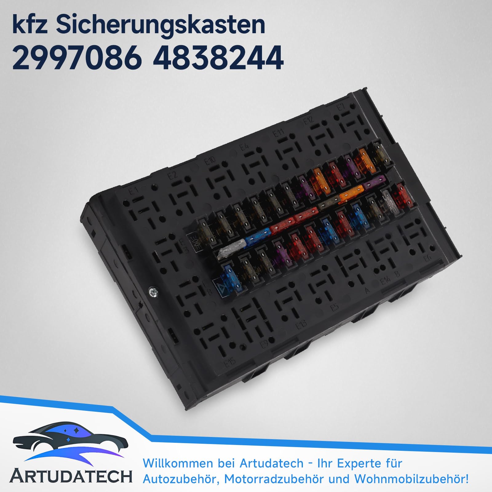 Boîte à Fusibles Origine Pour Iveco Daily II III (1989-2006) - Réf. 2997086 4838244, 112 Broches, Fusibles Plats