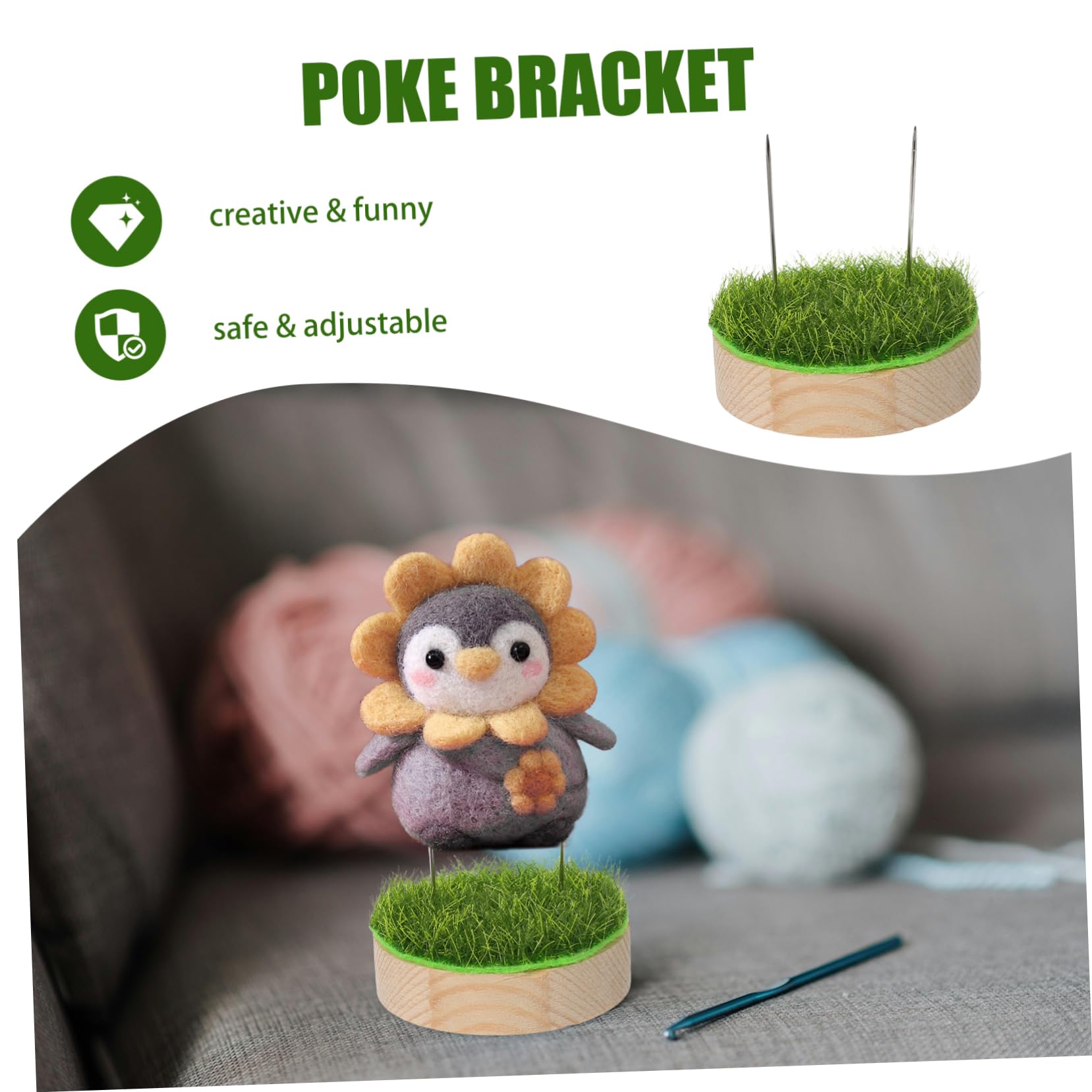 OSALADI 4 Juegos Soporte De Fieltro De Lana Soporte De Titular De Muñecas Soporte Para Muñecas De Fieltro De Muñecas Mostrar Poseedor Soporte De Estatuilla El Plastico