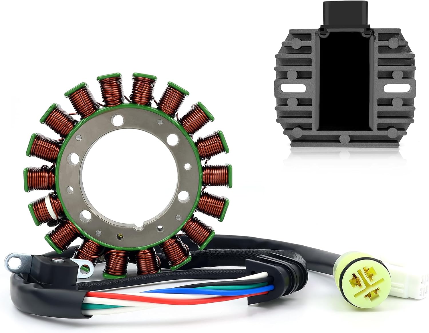 Stator Regulator Rectifier For Yamaha Grizzly 660 YFM660 2002-2008 Rhino 660 YXR660 2004-2007 5KM-81410-01-00 5BN-81960-00-00 5KM-15451-00-00