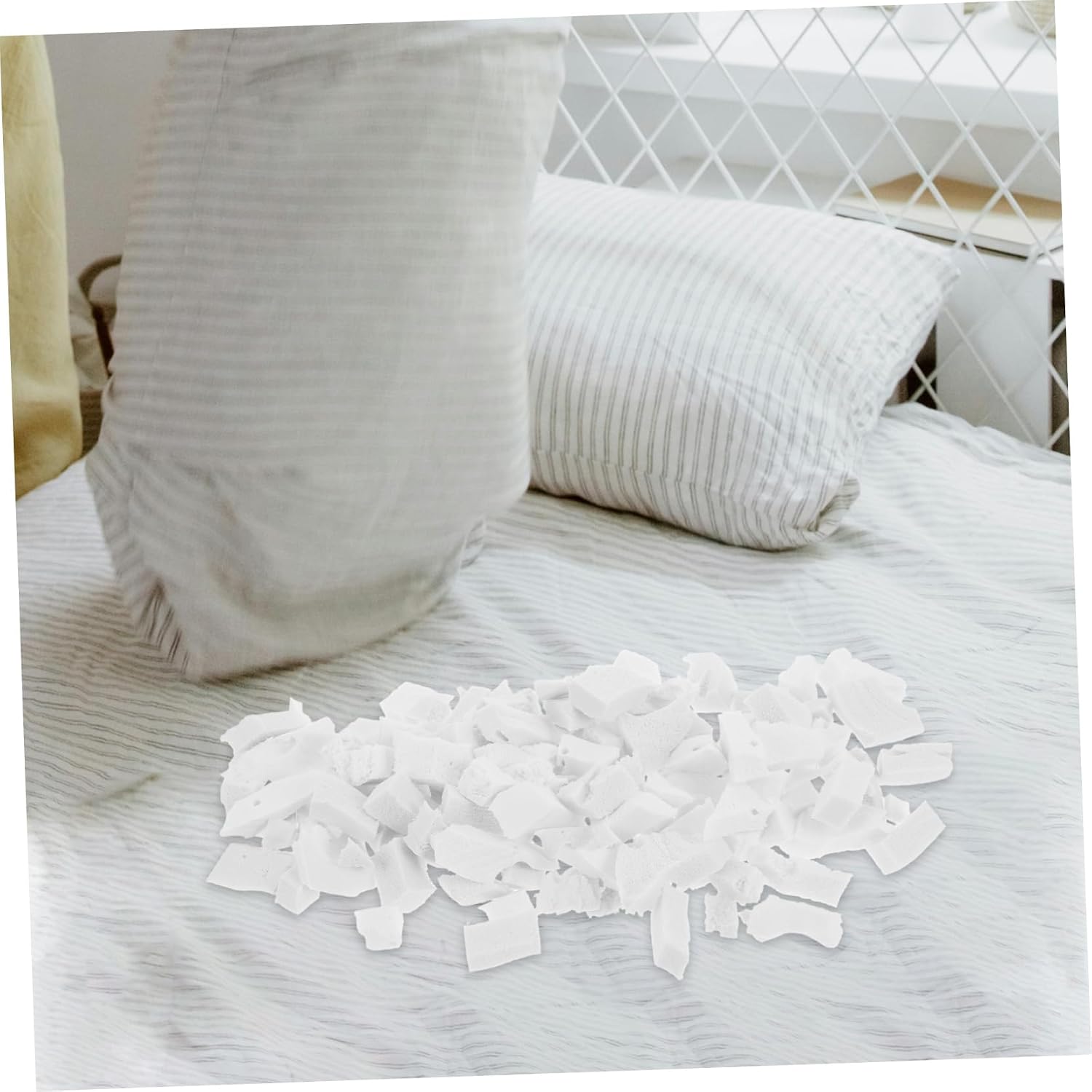1set Shredded Latex Fillers for Cushions Bean Bag Filling Soft Breathable Pillow Stuffing High Elasticity Decorative Filler for Couch Dog Bed and Crafts