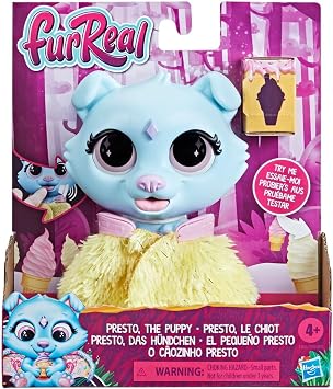FurReal Presto The Puppy Color-Change Electronic Pet, Interactive Toy for Kids, Lights and Sounds, Animatronic Toy, Ages 4 and up F1826