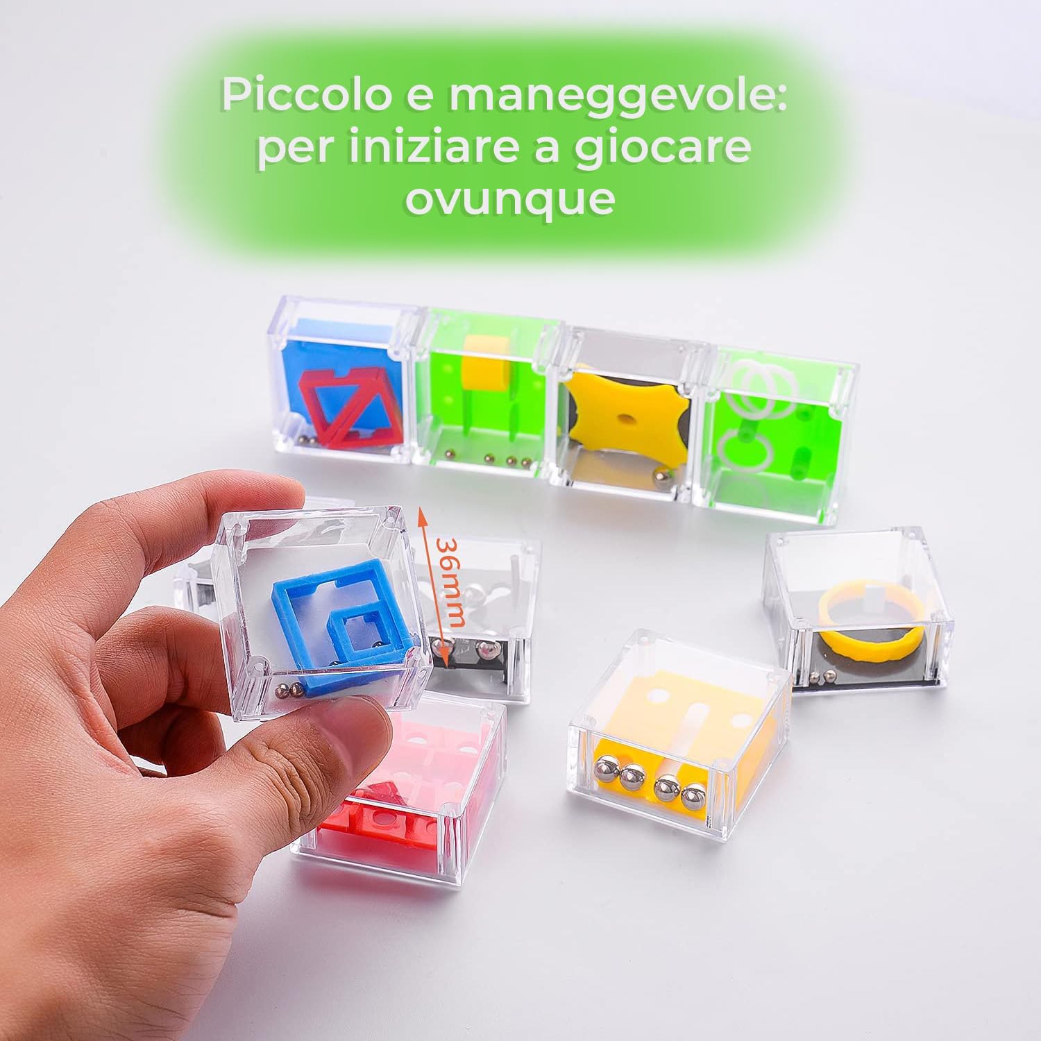 Magicat Set 10 Cubi Rompicapo Puzzle I Gadget Compleanno Bambini e Adulti Perfetti per Feste, Idee Regalo, Pignatta Compleanno e Pensierini Per Bambini Dopo Festa I Sviluppo delle Abilità Cognitive