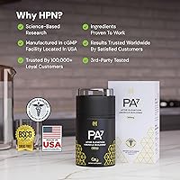 Vista 9 de HPN PA (7) Constructor muscular de ácido fosfatídico Top Natural Muscle Builder - Boost mTOR Construye masa y fuerza a partir de tu entrenamiento