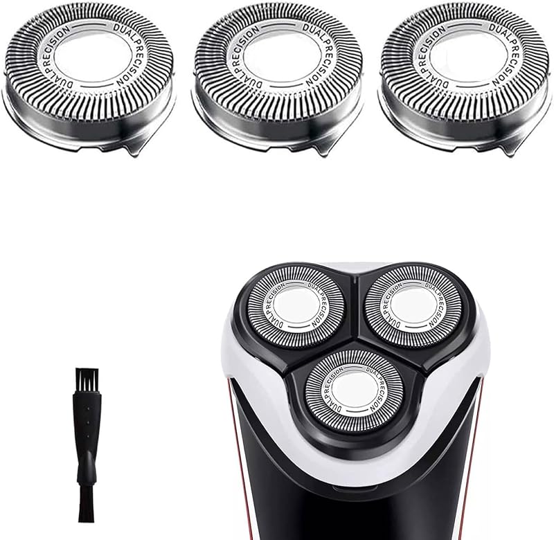 Cabeças de reposição HQ8 Gleway para barbeadores elétricos Philips Norelco PT/AT700 e PT/AT800, compatíveis com AT810, AT830, AT850, AT880, PT720, PT730 e PT860, pacote com 3